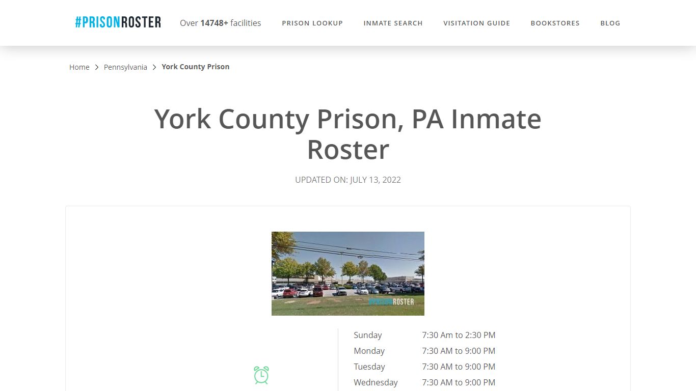 York County Prison, PA Inmate Roster - Prisonroster